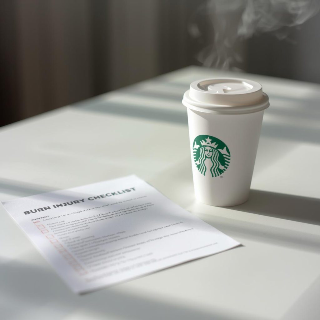 Florida Starbucks Burn Injury Checklist